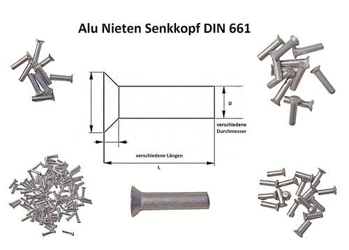 Aluminium vollnieten din - vollnieten,