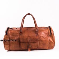 Herren Leder Duffel