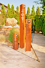 Set Modern Edelrost mit