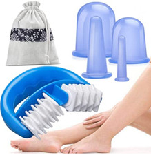 Schröpfer Silicon Massagerolle Schröpfen Anti-Cellulite Saugglocke Vakuum