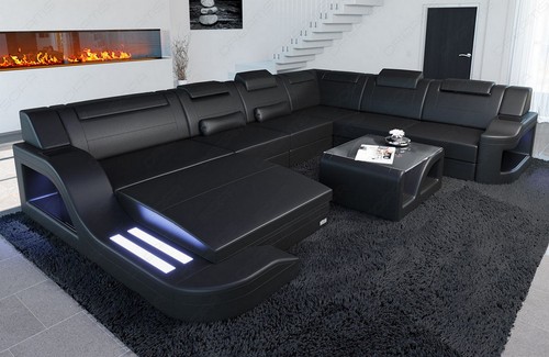 Sofa wohnlandschaft leder - sofa,