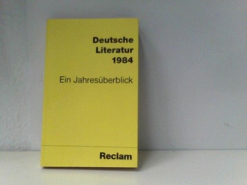 Deutsche literatur 1984 fink - 1984,