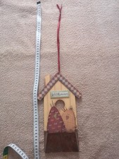 Holzdeko "Willkommen"