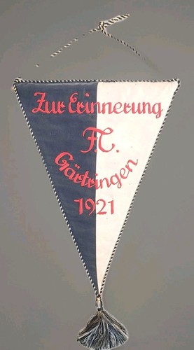 Fussball gestickter wimpel - fussball,
