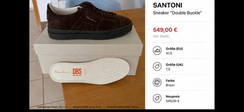 Santoni luxus sneaker - luxus,