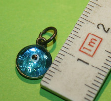 925er Silber Anhänger für Kette Auge türkisches Auge Vintage Antik ? Alt