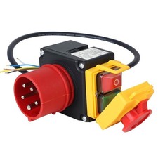 SWAWIS Notausschalter Maschinenschalter 3-phasig 400V Notausschalter mit 80cm