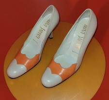 Elegant Pumps 39  Orange Ivory