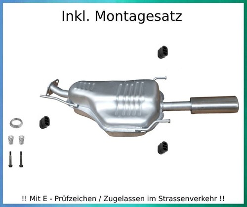 Endschalldämpfer opel zafira - endschalldämpfer,