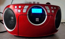Dual Radio-, CD-Player u. Kassette Rot