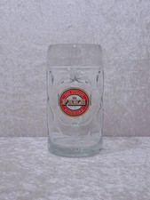 Glas Bierkrug Faxe Bryggeri Dänemark - Vintage - 1 Liter - Reklame - Werbung