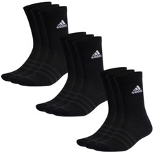 adidas Cushioned Crew Socken Sportsocken Tennissocken 9 Paar schwarz Strümpfe