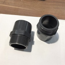 1x PVC Klebefitting, Rohrverbinder mit Gewinde 63-50 mm, 2“ (T-15)