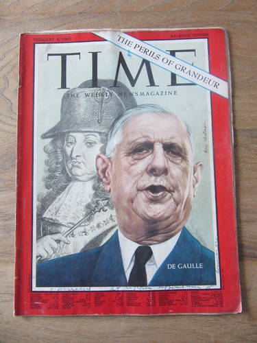 Time magazine 1963 - magazine, gaulle