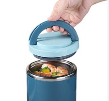 1x Edelstahl Lunchbox 1000ml