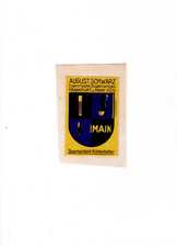 Reklamemarke Firma Schwarz, Frankfurt, Elektro-Lampen (Elektrizität Beleuchtung)