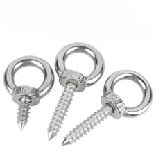 M4 M5 M6 M8 Ringschraube Hakenschraube Ösenschraube Edelstahl A2 Holz Gewinde