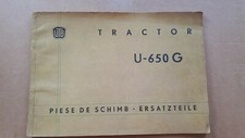 ORIGINAL BEILAGE ERSATZTEILLISTE UTB U 650G SCHLEPPER TRAKTOR BRASOV  TRACTORUL