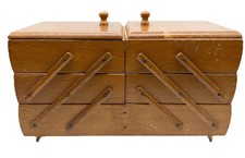 Holz Nähkasten Braun M  🦊