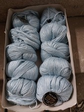 500g / 10x Bouton d'or Wolle Kid & Soie Mohair Seide blau selten