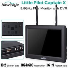 Hawkeye Little Pilot Captain X DVR FPV Monitor 5.8G 96CH 10.2" Dual-Empfänger