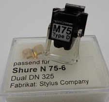Shure M 75 Type D Tonabnehmer System - Dual klick  + neue N 75-6 NB Nadel