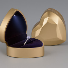 LED Ringbox Herz Ringschachtel