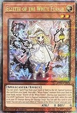 YuGiOh Elzette of the White Forest (V.2) INFO-EN014 Quarter Century Secret Rare