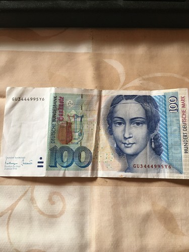100 deutsche mark banknote - 100, dm
