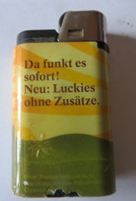 Lucky Strike Luckies ohne Zusätze : da funkt es! Feuerzeug Rarität