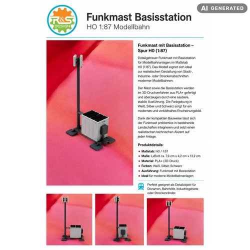 Funkmast basisstation 87 - ho, 1:87