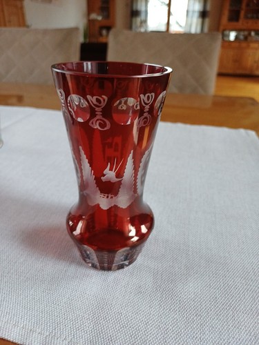 Glas vase böhmen egermann - vase,