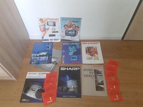 Konvolut prospekt sharp - konvolut, 8x