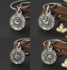 I07 Anhänger buddhistisch Wundertiere des Feng Shui Silber 925 Mantra Vajra