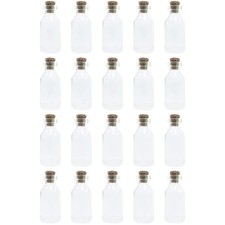 20 Pcs Mini Glasflaschen mit