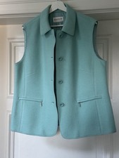 BASLER Weste aus Schurwolle, D44, Türkis, Neu ohne Etikett