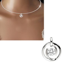 Ketten-Halsreif-Anhänger rund