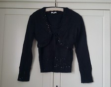 ? NEU un deux trois 123 Paris Angora Wolle Bolero & Top HSE 24 Perlen Pailetten