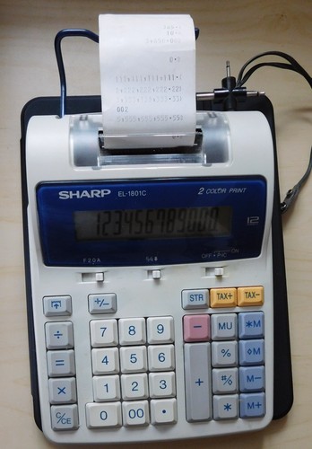 Sharp druckender tischrechner - druckender,