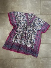 KAFTAN bunt Indien Sommerkleid Strandkleid Freizeitkleid  Parero Tunika Kimono