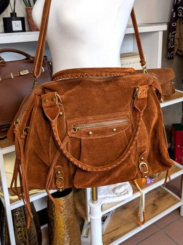Wildleder tasche shopping - shopping, bag