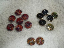 Knöpfe Metall/Emaille 15mm in