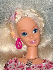 ?BARBIE MATTEL puppe weißblondes haar 90er jahre beine knicken kleidung?