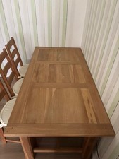 Esszimmer Set Massivholz 8 Stühle und Esstisch + 2x Verlängerung