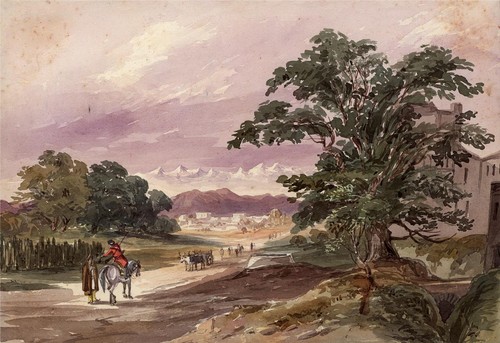 Kontinentale berglandschaft - kontinentale,
