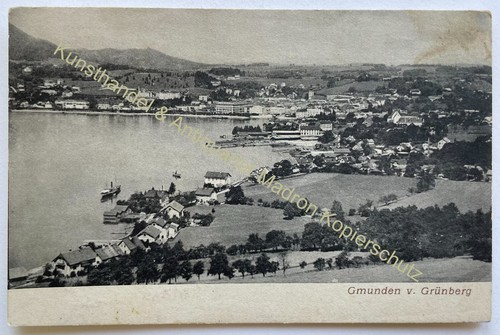 Gmunden traunsee grünberg - ak,