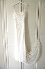 Modeca Designer Hochzeitskleid, Palila-A, Farbe Ivory ,Größe 38, schulterfrei