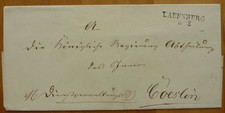 Briefhülle Lauenburg 1800 Lebork n. Köslin Koszalin Pommern