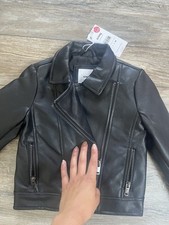 Mädchen Jacke Schwarz Neu