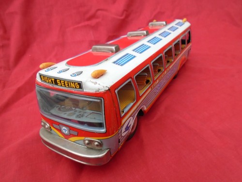 Blech blauer vogel bus - blech,